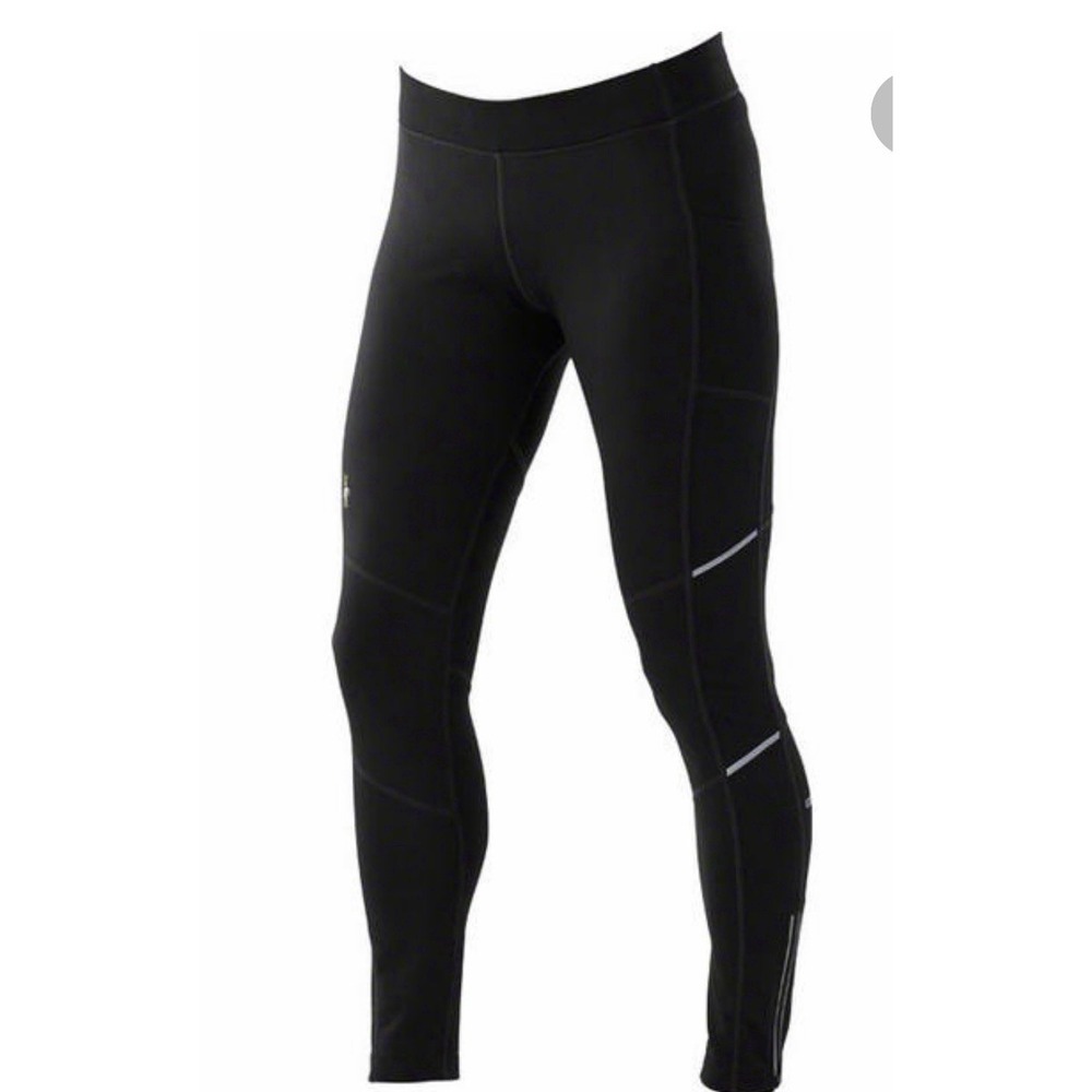 SmartWool PhD Active Fleece Wind Tight Womens Medium Black Reflective Pockets